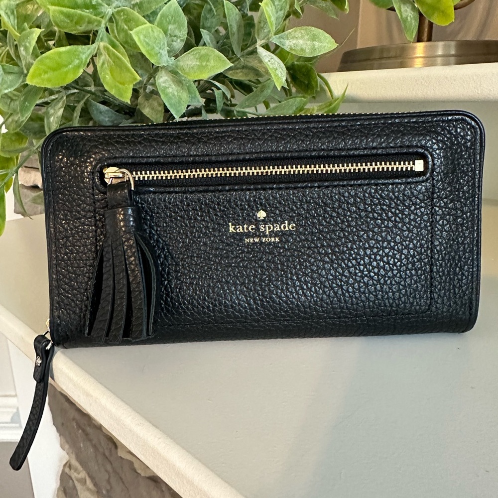 Kate Spade Black leather wallet - Picture 2 of 10